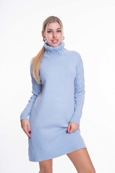 Mayo Chix- Toy kötött ruha világoskék