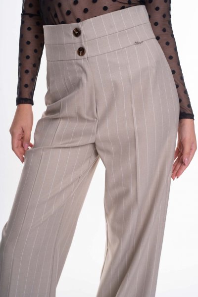 Mayo Chix- Detroit nadrág beige csíkos