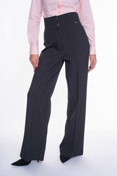 Mayo Chix- Detroit nadrág sötét szürke csíkos