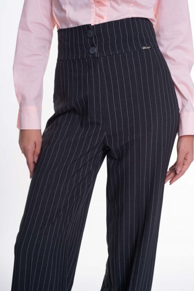 Mayo Chix- Detroit nadrág sötét szürke csíkos