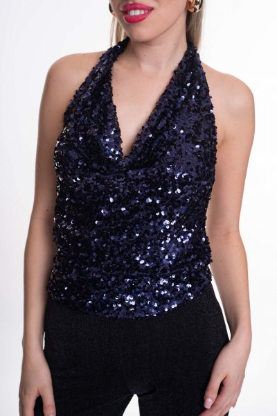 Mayo Chix- Alibi top alkalmi sötétkék