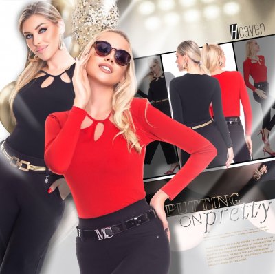 Mayo Chix-  Heaven póló alkalmi piros