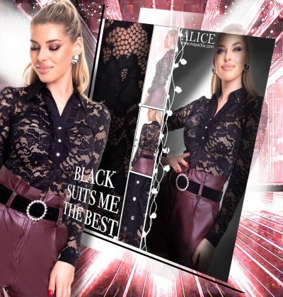 Mayo Chix-  Alice póló alkalmi csipke