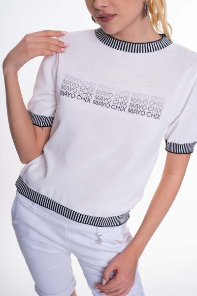 Mayo Chix - Frodo pulóver kötött fehér