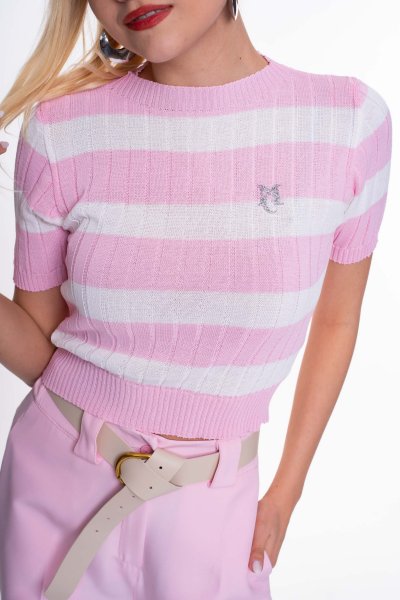 Mayo Chix - Caroll pulóver kötött rózsaszín