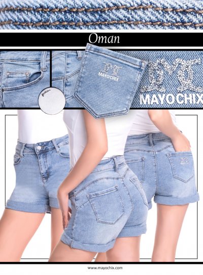 Mayo Chix - Omán farmer short világoskék 