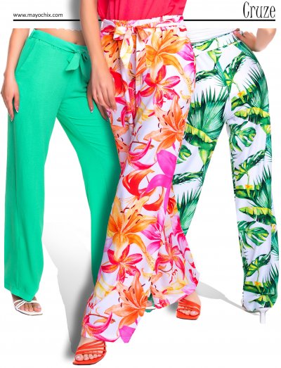 Mayo Chix - Cruze nadrág színes virágos