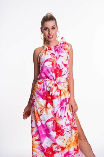 Mayo Chix - Lobélia ruha színes virágos maxi