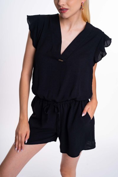 Mayo chix- Martini shortoverall fekete