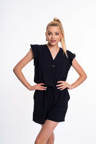 Mayo chix- Martini shortoverall fekete