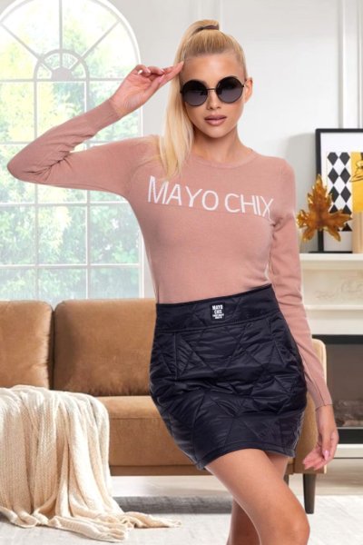 Mayo Chix - Prospero szoknya steppelt fekete