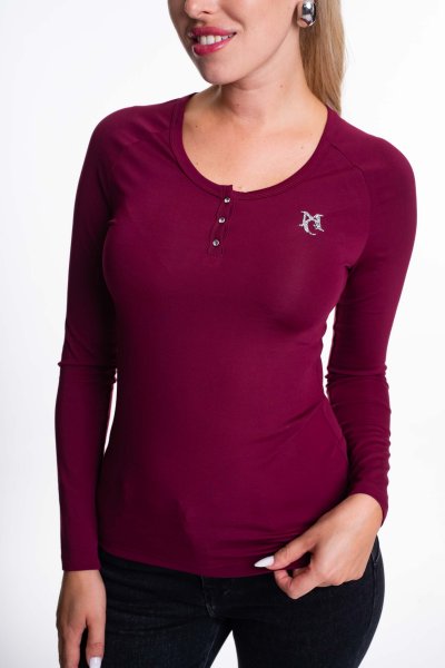 Mayo Chix - Oxford póló burgundi