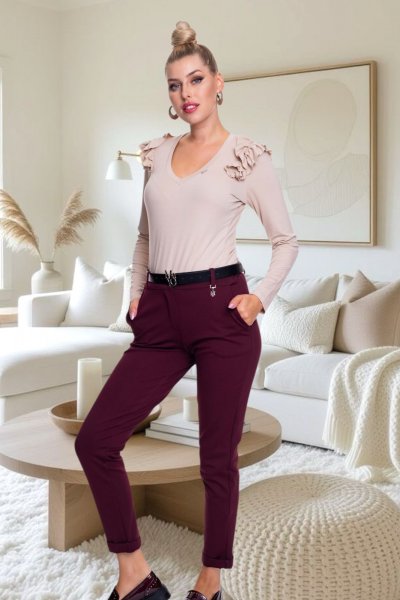 Mayo Chix- Zuzu nadrág punto burgundi