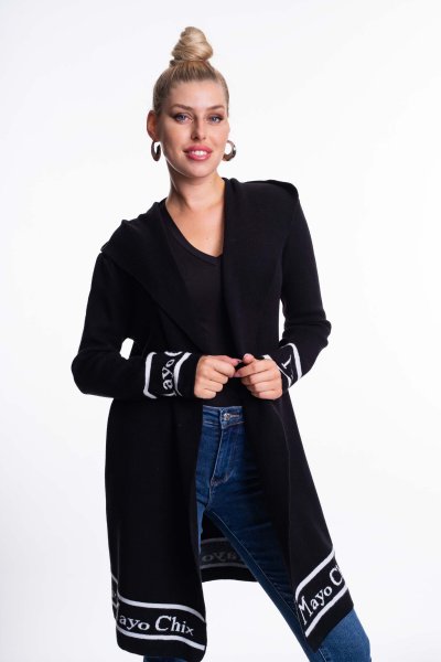 Mayo Chix - Portland kardigán kötött fekete