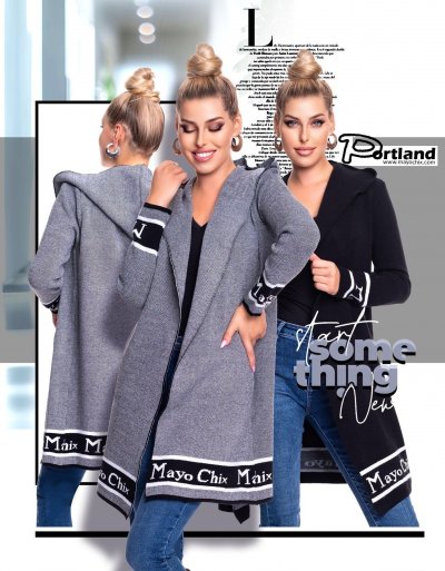 Mayo Chix - Portland kardigán kötött fekete