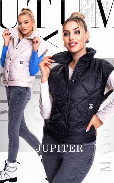 Mayo Chix - Jupiter mellény steppelt fekete