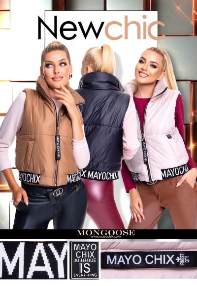 Mayo Chix - Mongoose pufi mellény beige