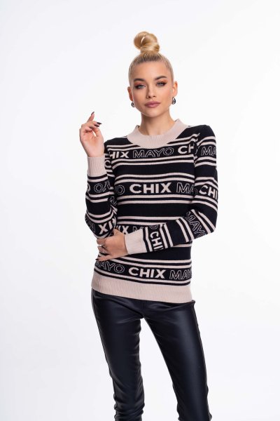 Mayo Chix - Lily pulóver kötött fekete