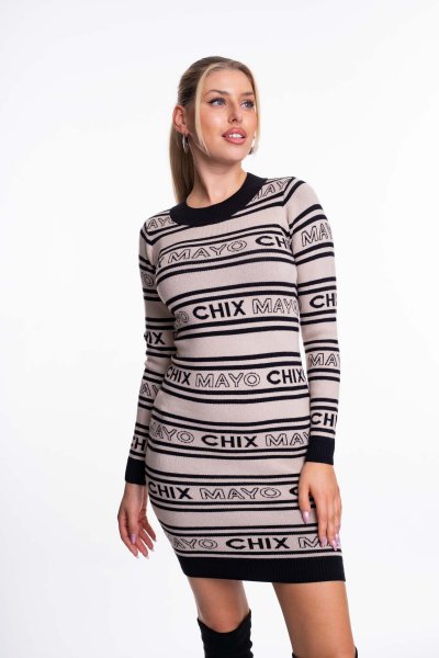 Mayo Chix - Daisy ruha kötött beige