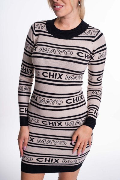 Mayo Chix - Daisy ruha kötött beige