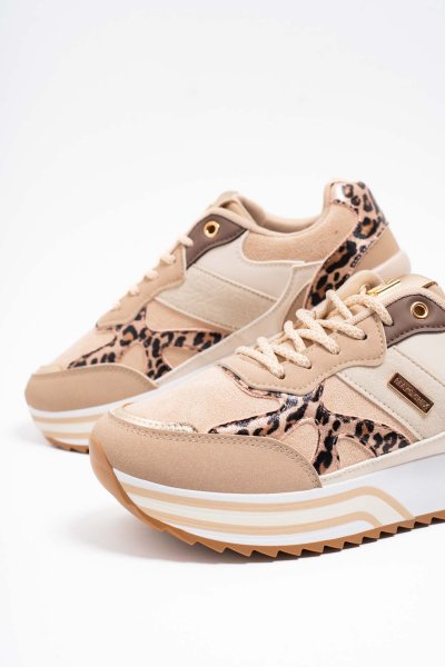 Mayo Chix- Mayo cipő beige ocelot mintás 5206