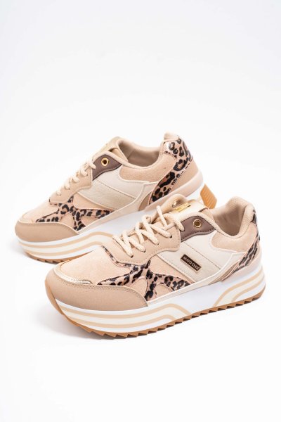 Mayo Chix- Mayo cipő beige ocelot mintás 5206